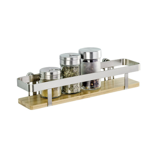 Wenko - Premium Silver Matte/Brown Spice Rack - Organize with Style! 🌿✨