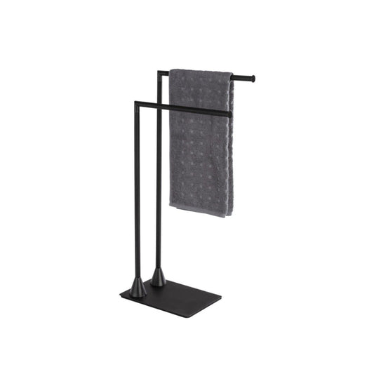 Wenko - Towel and Clothes Rack Hella, Black - Stylish & Space-Saving Solution! 🖤🧺