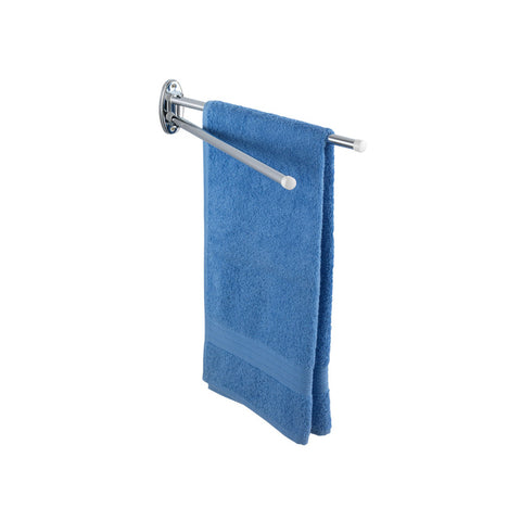 Wenko - Basic Towel Holder with 2 Movable Arms - Convenient & Stylish Solution for Your Bathroom! 🛁✨