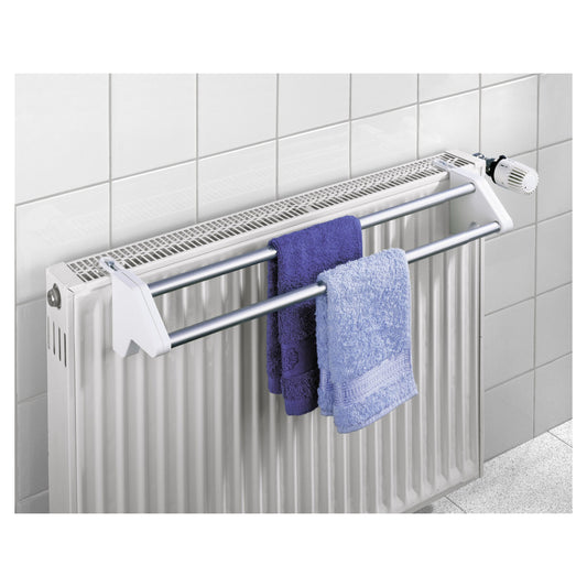 Wenko - Radiator Dryer Twin, Aluminum/White - Efficient Heating Solution for Cozy Spaces 🔥🧺