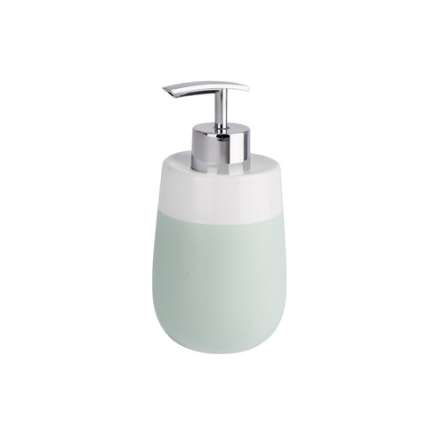 Wenko - Ceramic Soap Dispenser Malta Mint/White - Stylish & Functional Bathroom Decor 🌿🧼✨