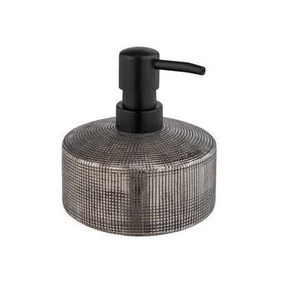 Wenko - Ceramic Soap Dispenser Rivara Silver - Upgrade Your Bathroom Elegance 🧴✨