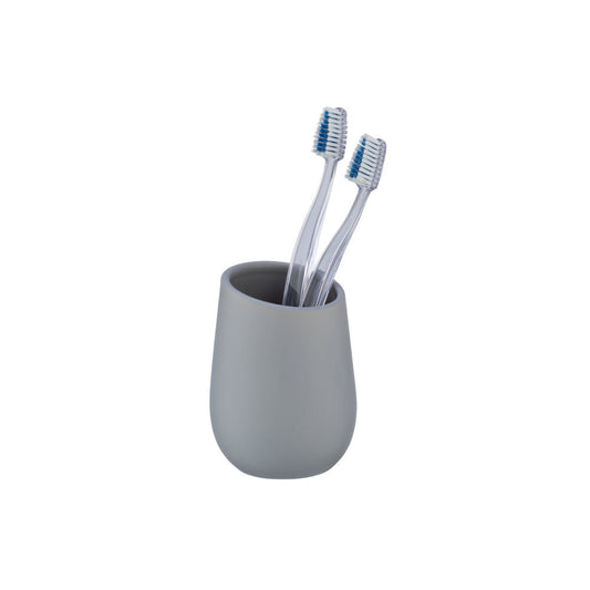 Wenko - Toothbrush Cup Badi Gray - Stylish & Functional Bathroom Accessory 🛁✨