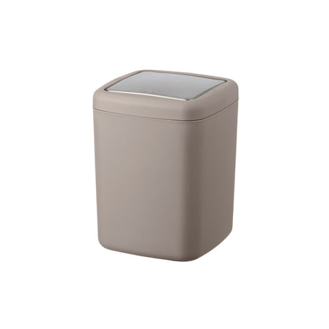 Wenko - Cosmetic Bin Barcelona 3 Ltr. Taupe - Stylish Storage Solution! 🗑️✨