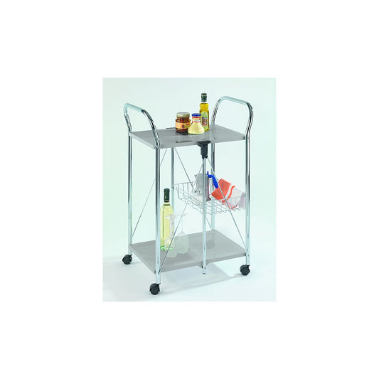 Wenko - Kitchen Cart Sunny Silver - Stylish Storage Solution for Your Home! 🥳✨