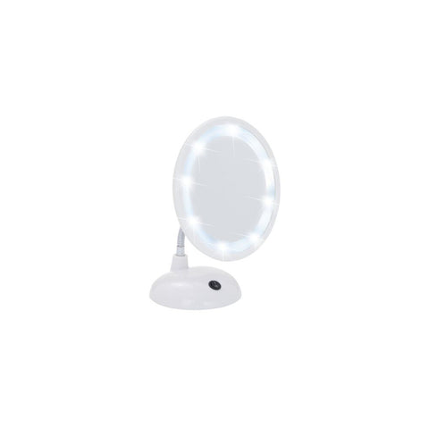 Wenko - LED Cosmetic Standing Mirror Style White - Illuminate Your Beauty Routine! ✨🪞