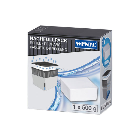 Wenko - Refill Room Dehumidifier Cube 500 g - Breathe Fresh, Live Better! 🌬️💧