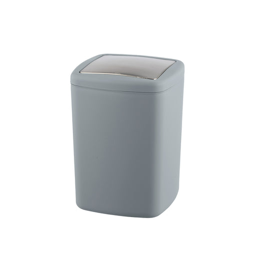 Wenko - Swing Lid Bucket Barcelona 8.5 Ltr. Gray - Stylish & Practical Storage Solution! 🗑️✨