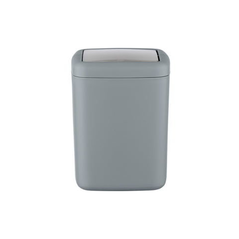 Wenko - Swing Lid Bucket Barcelona S Gray / 3 Ltr - Stylish Storage Solution for Every Room 🗑️✨