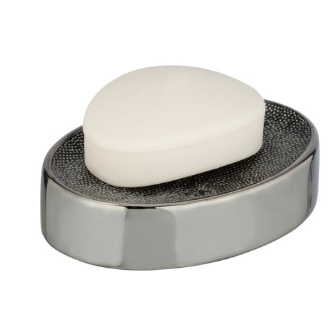 Wenko - Soap Dish Nuria Silver/Anthracite - Stylish & Functional 🛁✨