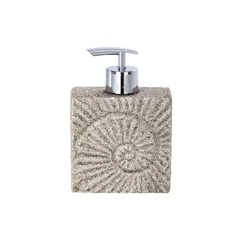 Wenko - Fossil Soap Dispenser, Beige - Elegant & Functional Bath Décor 🛁✨