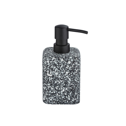 Wenko - Soap Dispenser Terrazzo Black - Stylish & Chic for Your Bathroom 🛁✨