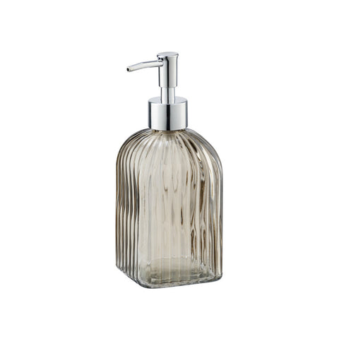 Wenko - Soap Dispenser Glass Square Brown - Elegant & Stylish for Your Bathroom 🛁✨