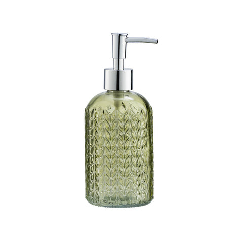 Wenko - Soap Dispenser Glass Round Green - Elegant & Chic for Your Bathroom 🛁✨