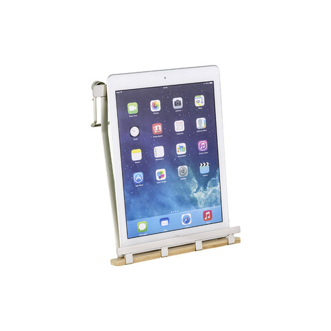 Wenko - Premium Silver Matte/Brown Tablet Holder - Stylish & Functional 📱✨