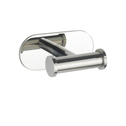 Wenko - Turbo-Loc Stainless Steel Wall Hooks Duo Orea Shine - Organize with Style! ✨🧺🔩