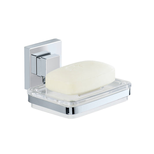 Wenko - Vacuum-Loc Quadro Stainless Steel Soap Dish - Sleek & Stylish Bathroom Essential 🛁✨