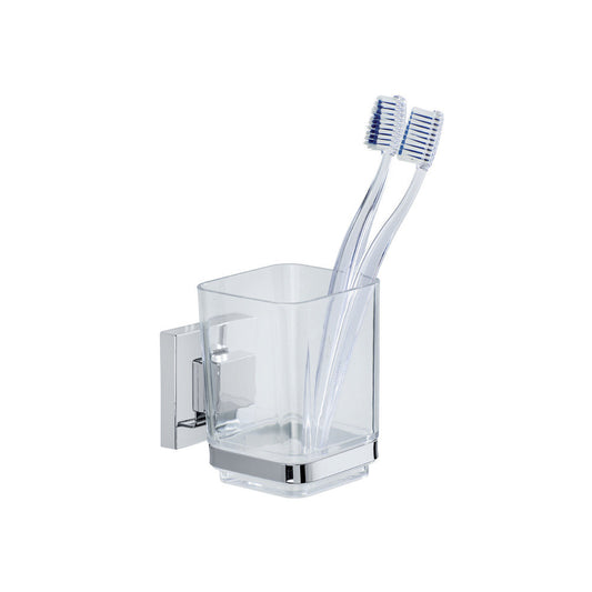 Wenko - Vacuum-Loc Quadro Stainless Steel Toothbrush Holder - Sleek & Stylish Bathroom Must-Have! 🛁✨