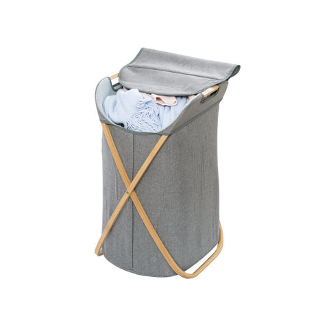 Wenko - Laundry Collector Bahari Brown/Gray - Stylish & Functional Storage! 🧺✨