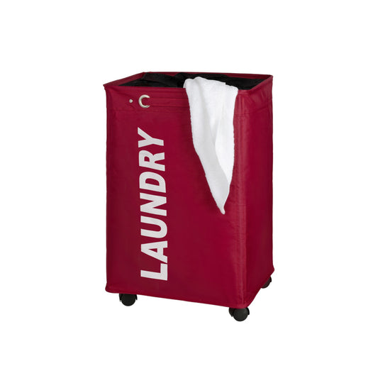 Wenko - Laundry Basket Quadro Red/Black - Stylish Storage Solutions for Your Home 🧺❤️🖤