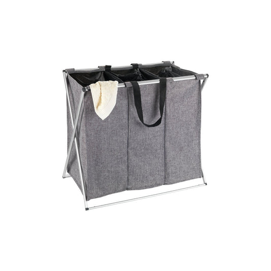 Wenko - Laundry Collector Trio Gray Mottled - Stylish & Functional Storage Solution 🧺✨