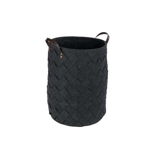 Wenko - Laundry Collector Trovo Felt, Anthracite - Stylish & Practical Storage Solution 🧺✨