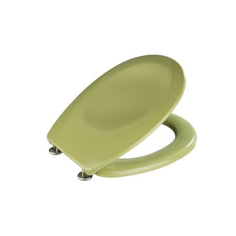 Wenko - WC Seat Bergamo Durable Plastic Moss Green - Stylish Comfort for Your Bathroom 🌿🚽