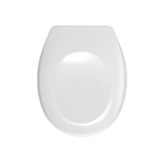 Wenko - Toilet Seat Bergamo White Duroplastic - Stylish Comfort for Your Bathroom 🚽✨