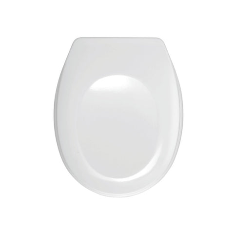 Wenko - Toilet Seat Bergamo White Duroplastic - Stylish Comfort for Your Bathroom 🚽✨