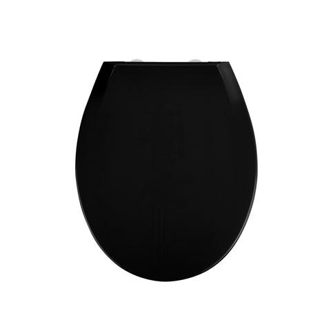 Wenko - Toilet Seat COS Black Easy Close Thermoplastic - Style & Comfort for Your Bathroom 🚽✨