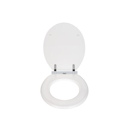 Wenko - WC Seat Morra White Glossy MDF - Transform Your Bathroom with Style! 🚽✨