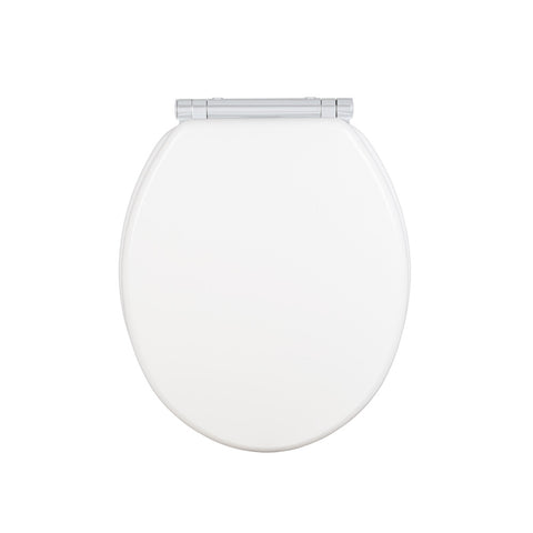 Wenko - WC Seat Morra White Glossy MDF - Transform Your Bathroom with Style! 🚽✨