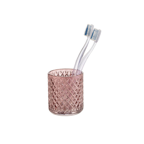 Wenko - Toothbrush Cup Atessa, Old Rose - Elegant & Chic Bathroom Essential 🌸✨