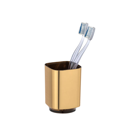 Wenko - Toothbrush Holder Auron Gold - Elegant & Stylish Bathroom Décor ✨🪥