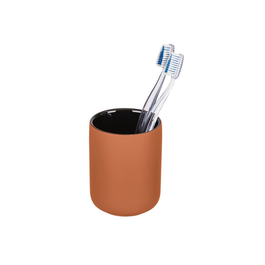 Wenko - Avellino Terracotta Toothbrush Holder - Elevate Your Bathroom Style! 🪥✨