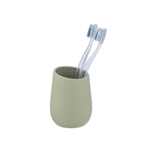 Wenko - Toothbrush Cup Badi Pastel Green - Stylish & Chic Bathroom Essential 🪥🌿