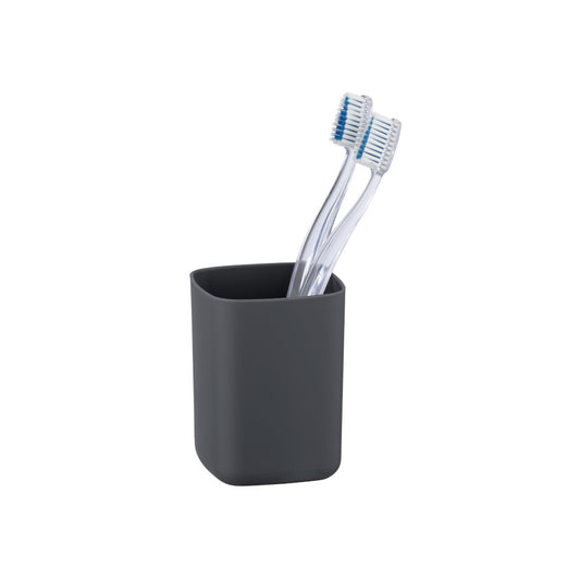 Wenko - Toothbrush Cup Barcelona Anthracite - Elevate Your Bathroom Style! 🛁✨