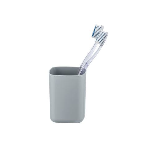 Wenko - Toothbrush Cup Barcelona Gray - Stylish & Chic Bathroom Essential 🛁✨