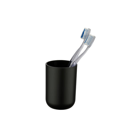 Wenko - Toothbrush Cup Brazil Black - Stylish Bathroom Essential 🖤🪥✨