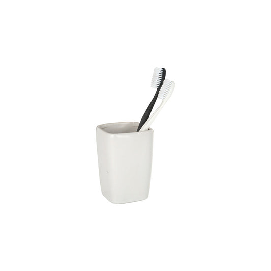 Wenko - Toothbrush Cup Faro White Ceramic - Chic Bathroom Essential 🛁✨🪥