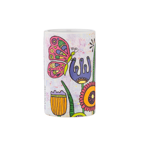 Wenko - Toothbrush Cup Full Bloom Rollin Art - 🌸 Brighten Your Bathroom! 🛁✨