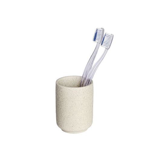 Wenko - Gobelet à brosse à dents Goa Neo Beige - Élégant et pratique ! 🌟