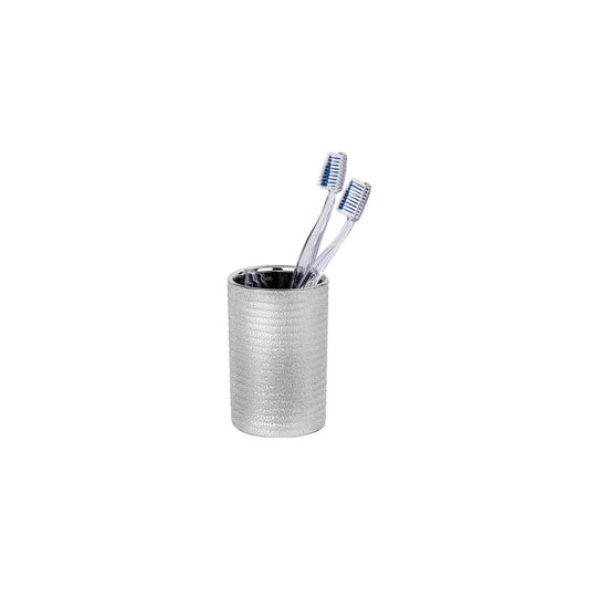 Wenko - Toothbrush Cup Polaris Jewel Silver - Elegance for Your Bathroom ✨💧