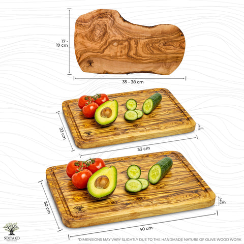 Bundles The Wood master set of 2 + The Catania Rustic Board 35cm