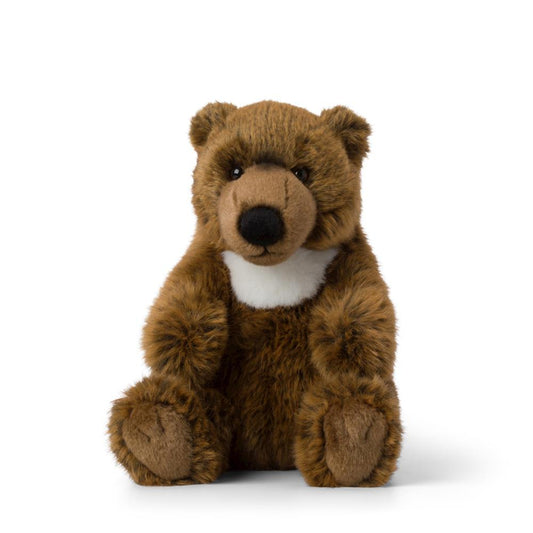 WWF Peluche - Ours Grizzly Assis 20 cm - Câlinez avec la Nature ! 🐻💚