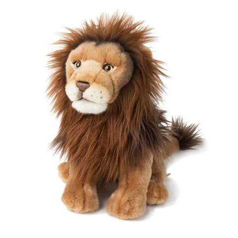 WWF Peluche - Leone Floppy Seduto Peluche 30cm - Perfetto Compagno di Coccole 🦁💖