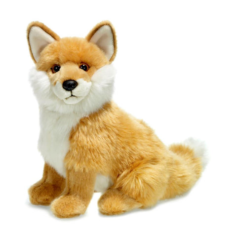 WWF Plüsch - Röd räv mjukisdjur sittande 23 cm - Kramvänlig bevarande kompis 🦊💖