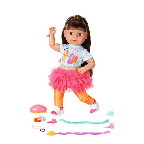 Zapf Creation - BABY born Sister Style&Play 43cm Brunette - Fashion Fun for Kids! 🎀👶✨