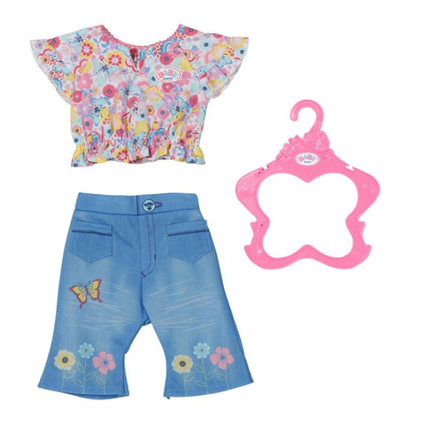 Zapf Creation - BABY born Trendy Jeans Set - Boho Chic Glede! 🌼👖